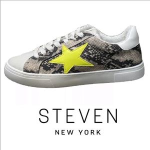 NWOT Steven New York Snake print sneakers